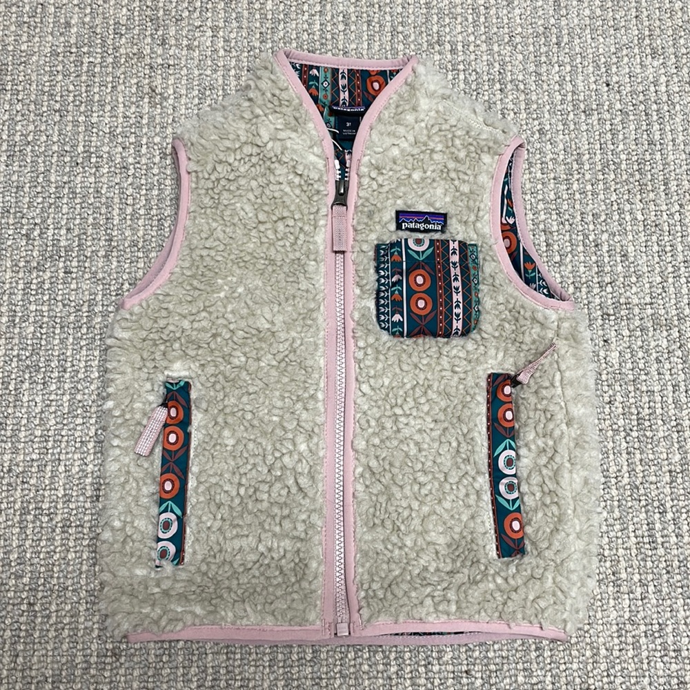 Patagonia Vest — Toddler Girls Size 3T
